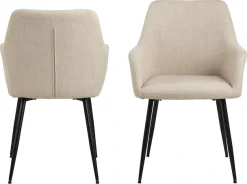 ACTONA GROUP Esszimmer-Set »Essgruppe, Speisetisch mit Wohnzimmerstühlen« Set, 1x Tisch + 4x Stühle, 5 Stk. tlg.