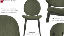 ACTONA GROUP Esszimmer-Set »Esspruppe, Speisetisch mit Wohnzimmerstühlen« Komplett-Set, 1x Tisch + 4x Stuhle, 5 Stk. tlg.