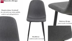 ACTONA GROUP Esszimmer-Set »Essgruppe, Esstisch mit Stühlen, für das Esszimmer« Komplett-Set, 1x Tisch + 4x Stuhle, 5 Stk. tlg.