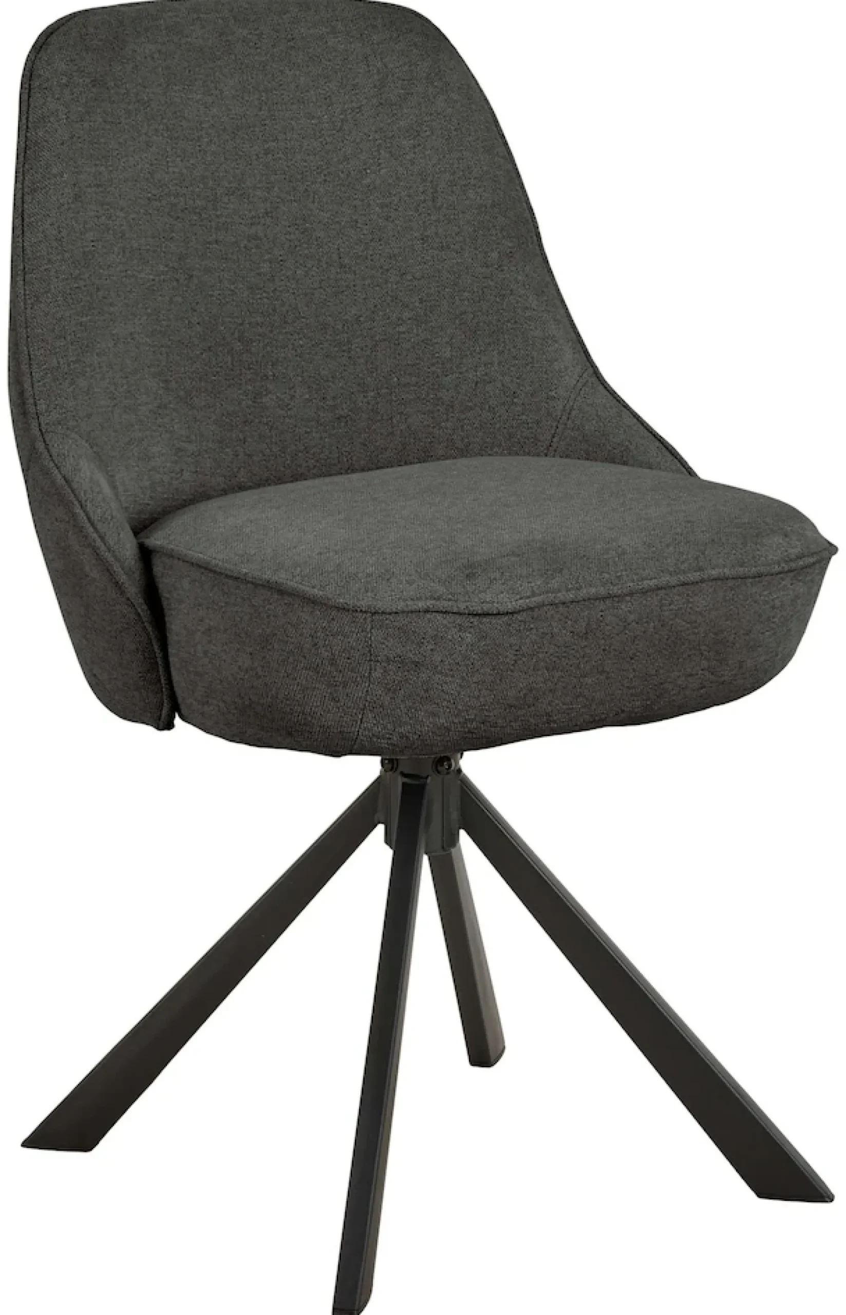 ACTONA GROUP Esszimmerstuhl »Carlton, Polsterstuhl, Esszimmerstuhl mit Polsterung« (Set) 2 Stk.Stuhl, Chenillebezug, Armlehnen, Drehfunktion, Sitzhöhe 52,5 cm