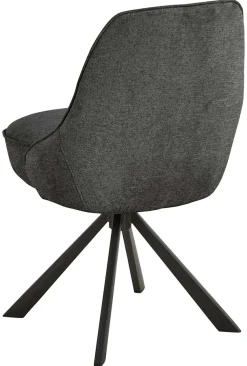 ACTONA GROUP Esszimmerstuhl »Carlton, Polsterstuhl, Esszimmerstuhl mit Polsterung« (Set) 2 Stk.Stuhl, Chenillebezug, Armlehnen, Drehfunktion, Sitzhöhe 52,5 cm