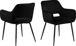 ACTONA GROUP Esszimmerstuhl »Ranja« () 2er Set, Metallbeine und Armlehnen, Sitzhöhe 47 cm