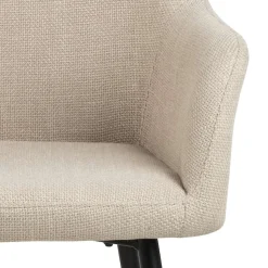 ACTONA GROUP Esszimmerstuhl »Glenda 2er Set, Stoff - mit Armlehne & gepolstert in mehreren Farben« () Bequemer Stuhl im skandinavischen Design & modernem Look