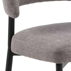 ACTONA GROUP Esszimmerstuhl »Edina 2er Set, Stoff - bequem & stilvoll, mehrere Farben, moderne« () Gepolstert, weicher Bezug & hoher Sitzkomfort, schwarze Stahlbeine