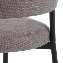 ACTONA GROUP Esszimmerstuhl »Edina 2er Set, Stoff - bequem & stilvoll, mehrere Farben, moderne« () Gepolstert, weicher Bezug & hoher Sitzkomfort, schwarze Stahlbeine