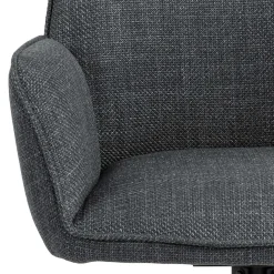 ACTONA GROUP Esszimmerstuhl »Glenda 2er-Set, 360° drehbar, mit Armlehnen, in mehreren Farben« () gepolstert, mit Armlehne, schwarze Stahlbeine, drehbar, 2er-Set
