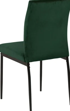 ACTONA GROUP Esszimmerstuhl »Doris« (Set) 2 Stk.mit lebendigem Stoff, schlanke, schwarze Metallbeine
