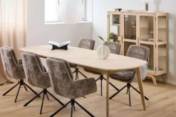 ACTONA GROUP Esszimmerstuhl »Edgar, Polsterstuhl, Stuhl« (Set) 2 Stk.Stuhl, Stoff, L-Form, Armlehnen, Dreh- & Kippfunktion, FSC™