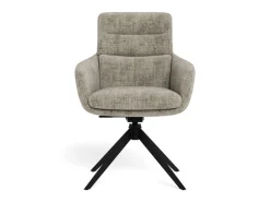 ACTONA GROUP Esszimmerstuhl »Roger, Polsterstuhl, Stuhl, 2er-Set« (Set) 2 Stk.grauer Stoff, Armlehnen, Polsterung, Dreh- & Kippfunktion, FSC™