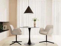 ACTONA GROUP Esszimmerstuhl »Beth, Stuhl, Polsterstuhl« () Stuhl, sand, schwarz, Drehfunktion