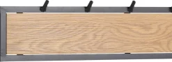 ACTONA GROUP Garderobenständer Metallgestell im Industrie-Look, 3 Einlegeböden, 5 Haken, Breite 77 cm