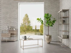 ACTONA GROUP Glasvitrine »Seaford, Vitrine« Vitrine, grauer Stahl, Oberboden und 4 Einlegeböden, 77x 35 x 185,6 cm