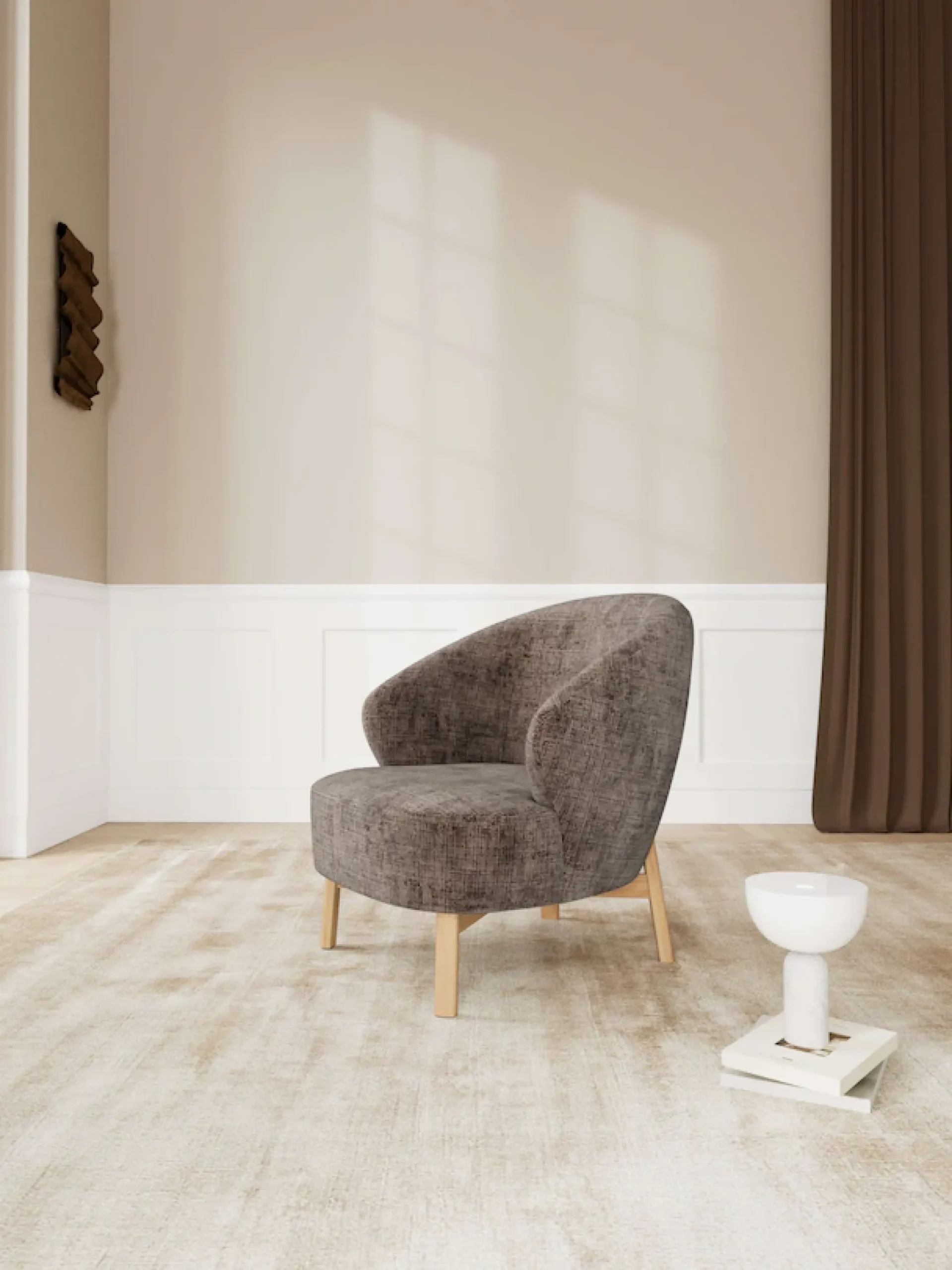 ACTONA GROUP Polsterstuhl »Relaxsessel, Polstersessel« () Stuhl, braun, 77.5x78x78cm