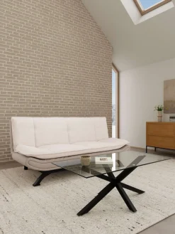 ACTONA GROUP Schlafsofa »Faith, ausziehbar zum Schalfen« Bettcouch,beige, 196x98x91cm