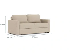 ACTONA GROUP Schlafsofa »Fleury, Bettsofa« beige, ausziehbar, 176x88x85cm