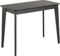 ACTONA GROUP Schreibtisch »Roxby« Schreibtisch, matt schwarz SH Lack Eiche Furnier,100x50x75 cm
