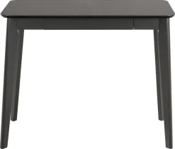 ACTONA GROUP Schreibtisch »Roxby« Schreibtisch, matt schwarz SH Lack Eiche Furnier,100x50x75 cm