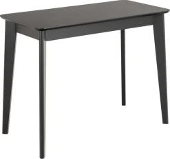 ACTONA GROUP Schreibtisch »Roxby« Schreibtisch, matt schwarz SH Lack Eiche Furnier,100x50x75 cm
