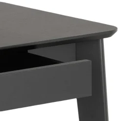 ACTONA GROUP Schreibtisch »Roxby« Schreibtisch, matt schwarz SH Lack Eiche Furnier,100x50x75 cm