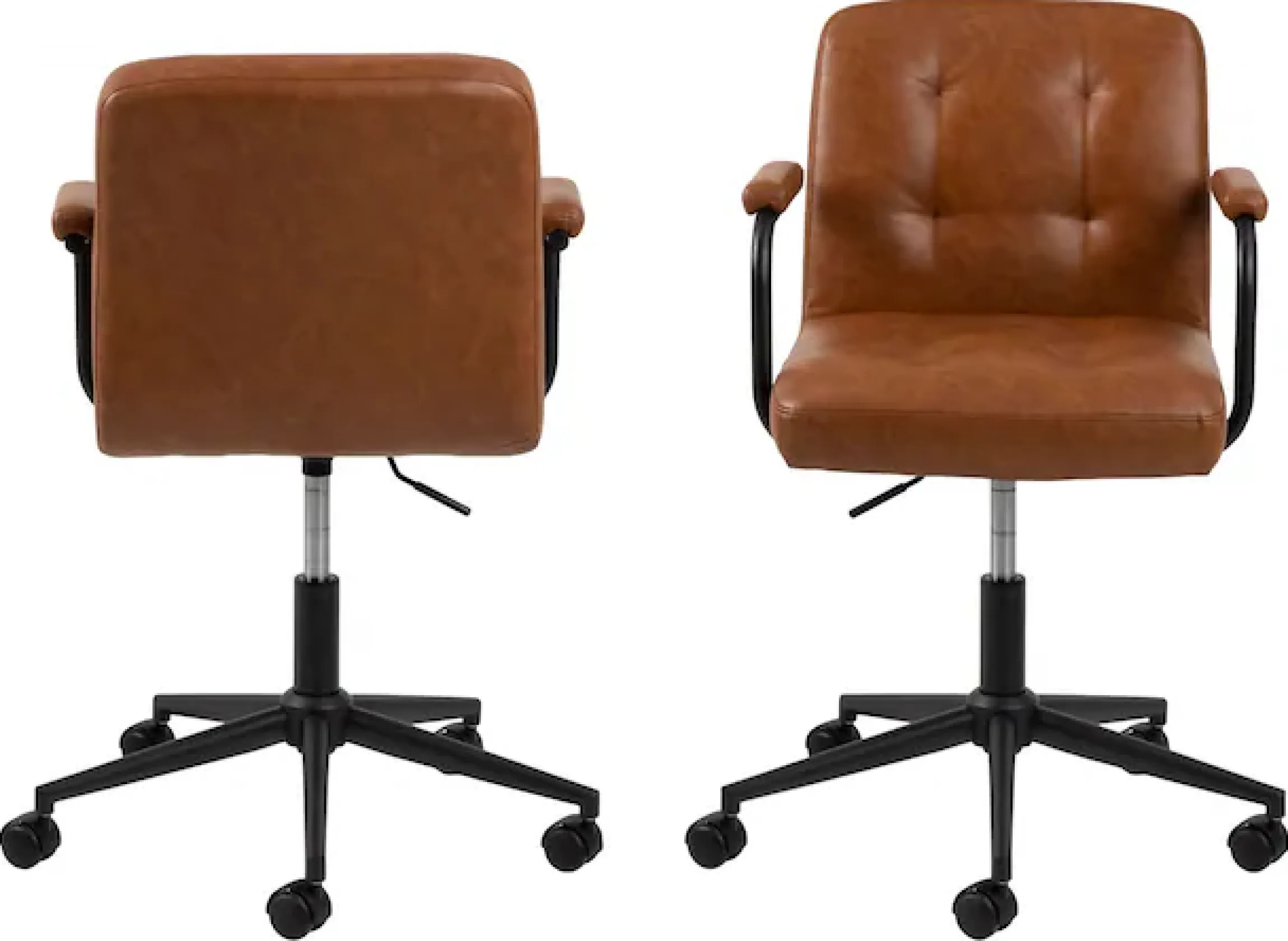 ACTONA GROUP Schreibtischstuhl »Cosmo Drehstuhl« () Kunstleder, 5-Sterne-Fußkreuz, Drehfunkt., Sitzhöhe: 47-57cm