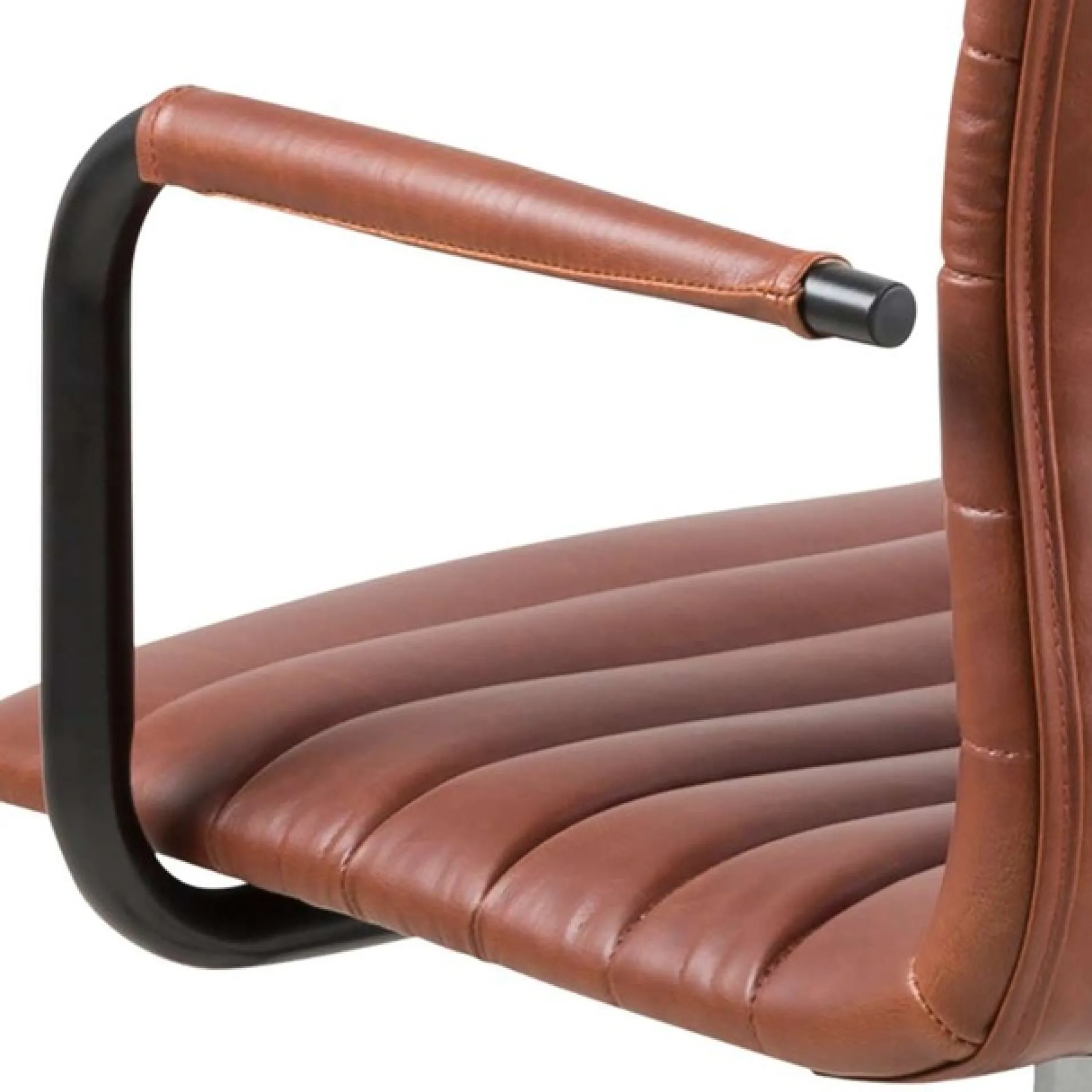 ACTONA GROUP Schreibtischstuhl »Winslow« () Drehstuhl, Chefsessel, Höhenverstellbar, Armlehne, Cognac Braun