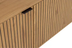 ACTONA GROUP Sideboard »Jaipur Anrichte, Kommode,« Eiche-Optik, 2 Türen, 2 Einlegeböden, Lamellenfront