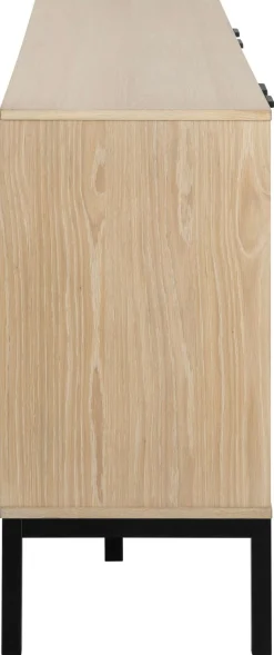 ACTONA GROUP Sideboard »Kensington« Anrichte, 4 Türen und 4 Böden weiss pigmentiertEiche, 180x40x80cm