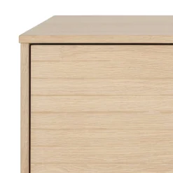 ACTONA GROUP Sideboard »Kensington« Anrichte, 4 Türen und 4 Böden weiss pigmentiertEiche, 180x40x80cm