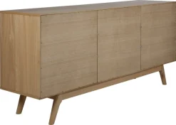 ACTONA GROUP Sideboard »Marte« Anrichte, Eiche/Furnier, 2 Schiebetüren, 4 Schubladen, Breite 180 cm