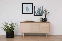 ACTONA GROUP Sideboard »Nagano« Anrichte, Eiche/Furnier, 2 Türen, 2 Einlegeböden, 3 Schubladen, 150 cm