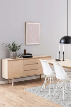 ACTONA GROUP Sideboard »Nagano« Anrichte, Eiche/Furnier, 2 Türen, 2 Einlegeböden, 3 Schubladen, 150 cm