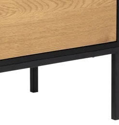 ACTONA GROUP Sideboard 1,schwarze Kontrastrahmen, 1 Tür und 3 Schubladen, Breite 120 cm