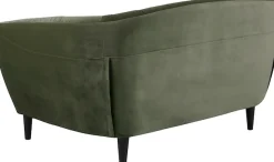 ACTONA GROUP 2-Sitzer »RiaSofa, Couch, Doppelsofa, Loveseat,« Samtstoff, Massivholz-Beine, Taschenfederkern, Tufting, mit Armlehnen