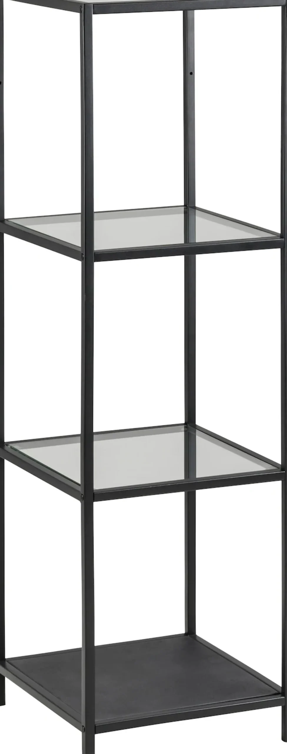 ACTONA GROUP Standregal »Stoke« Regal, aus Metall mit Gläsböden in Leichter Konstruktion, Höhe 119cm