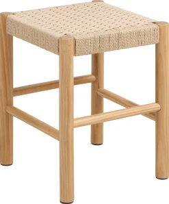 ACTONA GROUP Stuhl »Alvin, Hocker« () Hocker, off-white Papiergeflecht, mit geflochtenem Muster, 35x35x45cm