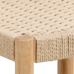 ACTONA GROUP Stuhl »Alvin, Hocker« () Hocker, off-white Papiergeflecht, mit geflochtenem Muster, 35x35x45cm