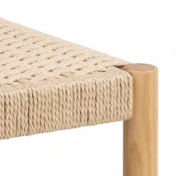 ACTONA GROUP Stuhl »Alvin, Hocker« () Hocker, off-white Papiergeflecht, mit geflochtenem Muster, 35x35x45cm