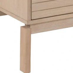 ACTONA GROUP TV-Schrank »Linley TV-Tisch, Lowboard, Fernsehtisch,« Eichenfurnier, 2 Türen, 2 Einlegeböden, Lamellenfront, B: 160cm