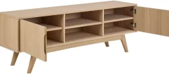 ACTONA GROUP TV-Schrank »Marte - zeitlos & praktisch mit flexiblen Aufbewahrungsmöglichkeiten« Langlebiger TV-Tisch aus massiver Eiche mit viel Stauraum. B: 160 cm