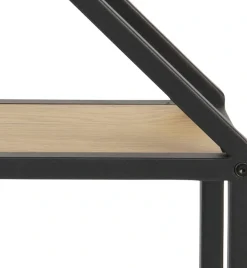 ACTONA GROUP Wandregal Metallgestell, 2 Einlegeböden, Achteckform und asymmetrischen Details
