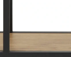 ACTONA GROUP Wandregal Metallgestell, 2 Einlegeböden, Achteckform und asymmetrischen Details