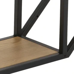 ACTONA GROUP Wandregal Metallgestell, 2 Einlegeböden, Achteckform und asymmetrischen Details