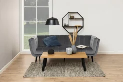 ACTONA GROUP Wandregal Metallgestell, 2 Einlegeböden, Achteckform und asymmetrischen Details