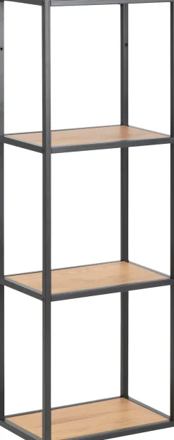 ACTONA GROUP Wandregal Metallgestell im modernen Industrielook, 2 Einlegeböden, Höhe 108 cm