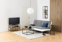 ACTONA GROUP Wandregal Metallgestell im modernen Industrielook, 2 Einlegeböden, Höhe 108 cm