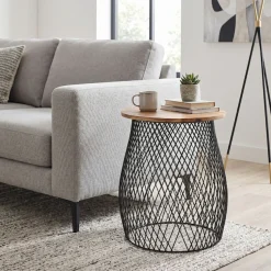 Ambiente Haus Beistelltisch »Urban rundes Beistelltisch käfig -H 50cm« 1 Stk. tlg.