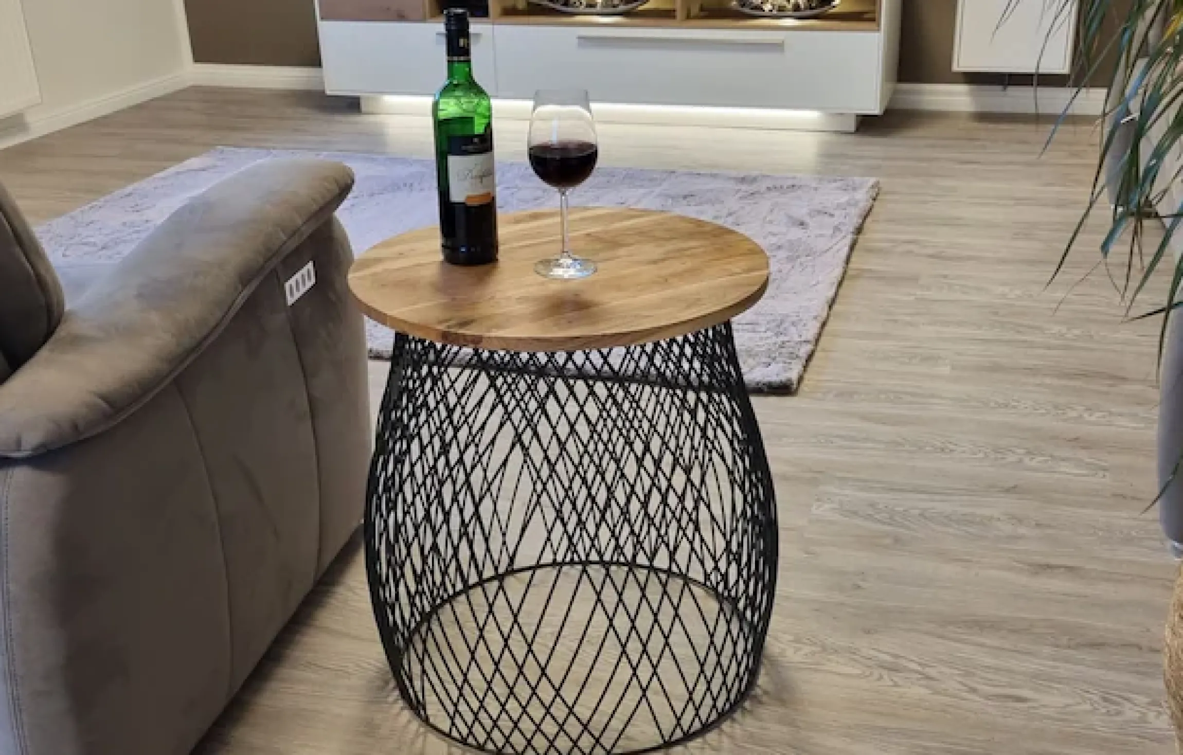 Ambiente Haus Beistelltisch »Urban rundes Beistelltisch käfig -H 50cm« 1 Stk. tlg.