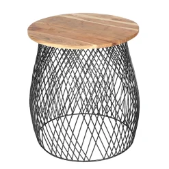 Ambiente Haus Beistelltisch »Urban rundes Beistelltisch käfig -H 50cm« 1 Stk. tlg.