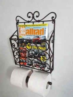 Ambiente Haus Deko-Wandregal »Zeitungs-/Toilettenrollenhalter, vintage« 1 Stk. tlg.