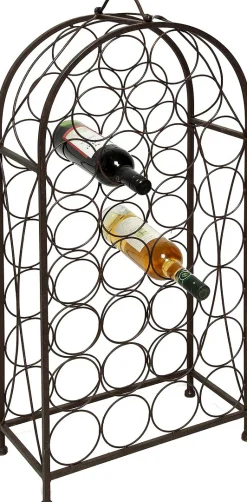 Ambiente Haus Flaschenhalter »Flaschenständer Set 93/85cm- antikbraun«